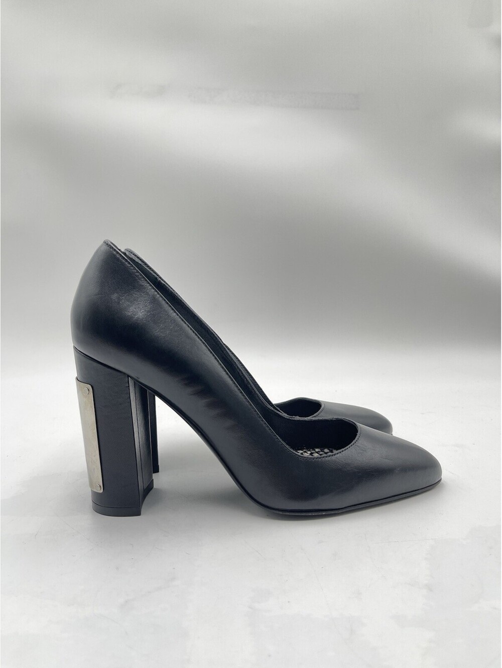 Women’s Cavalli Class Roberto Cavalli Leather Pumps logo plaque Black Size 37.5